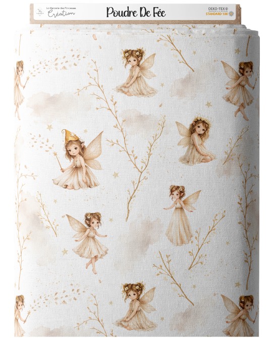 Tissu coton bébé “Poussière...