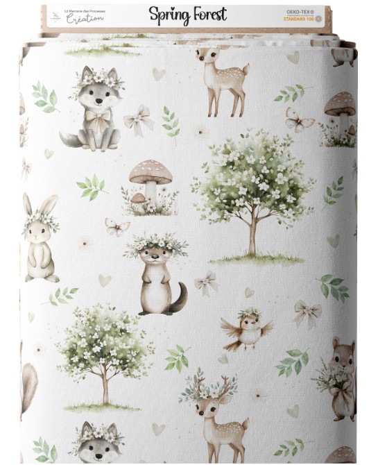 Tissu coton “Spring Forest”...