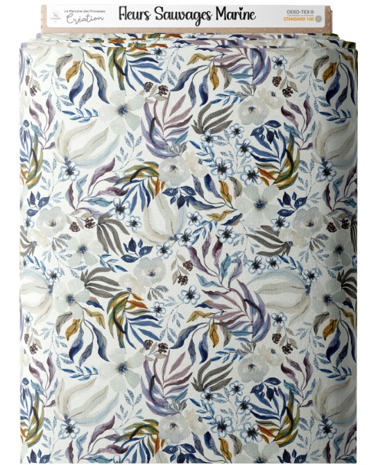 Tissu coton  “Fleurs...