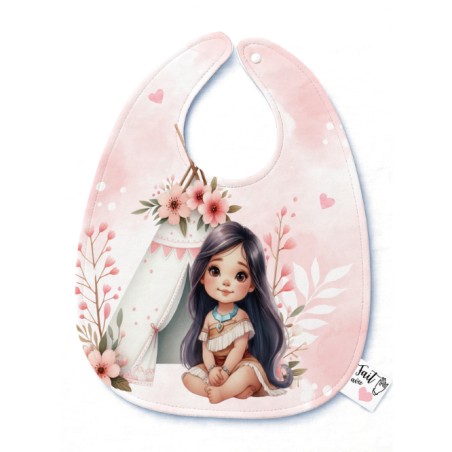 Panneau Bavoir Indienne– pour Bavoir Bébé 3 à 12 mois – Tissu coton Oeko-Tex® a réaliser soi-même