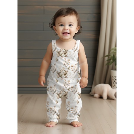 Tissu coton “Canards Dans Les Champs” – Motif petits canetons – Certifié Oeko-Tex®