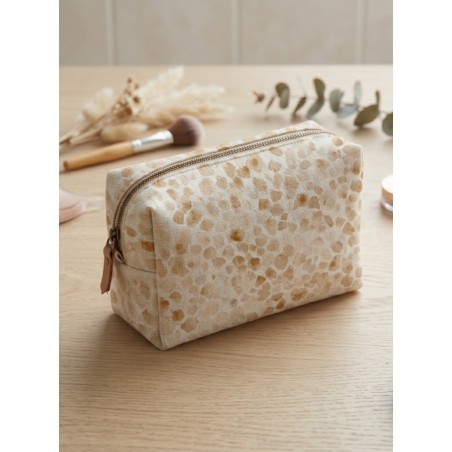 Tissu imprimé Léopard Beige Aquarelle - Certifié Oeko-Tex®