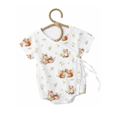 Tissu imprimé “Instants De La Forêt” – aquarelle - Certifié Oeko-Tex®