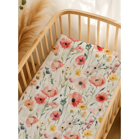 Tissu imprimé Fleurs Coquelicot - Certifié Oeko-Tex®