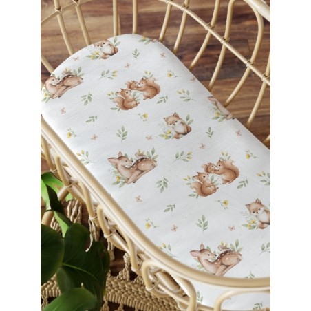 Tissu imprimé “Instants De La Forêt” – aquarelle - Certifié Oeko-Tex®