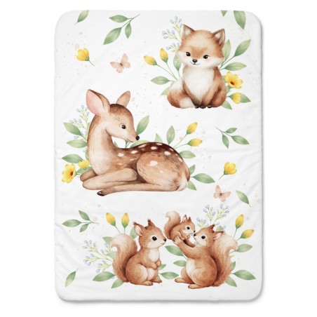 Coupon couverture Instants de la Forêt – Oeko-Tex – 75x100, 100x150 ou 150x200 cm – couture facile, cadeau naissance