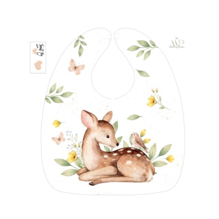 Panneau Bavoir Instants de la Forêt – pour Bavoir Bébé 3 à 12 mois – Tissu coton Oeko-Tex® a réaliser soi-même