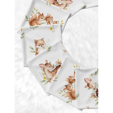 Coupon Lingettes Instants de la Forêt coton imprimé à réaliser soi-même  - Certifié Oeko-Tex®
