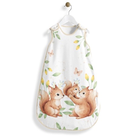 Coupon gigoteuse Instants de la Forêt – tissu coton Oeko-Tex – kit couture facile, cadeau naissance, couture DIY