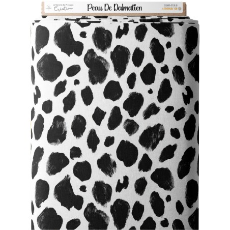 Tissu coton imprimé Peau De Dalmatien  - Certifié Oeko-Tex®