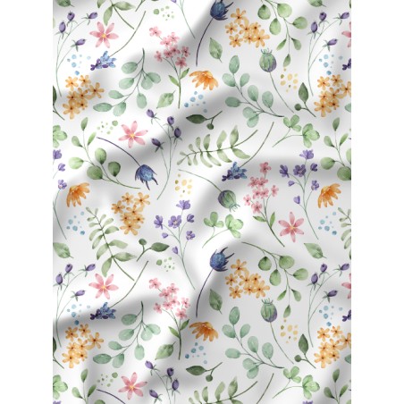 Tissu imprimé Fleurs Dans Mon Jardin - Certifié Oeko-Tex®