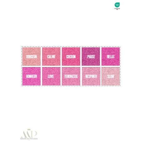 Panneau 10 Lingettes Lavables Cocooning– Impression Pailleté – DIY Couture