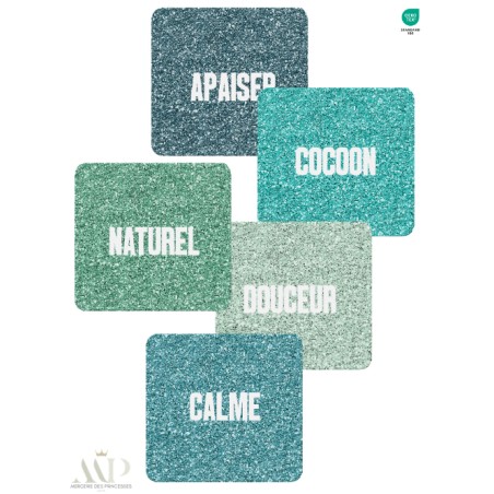 Panneau 10 Lingettes Lavables Bien-Être – Impression Pailleté – DIY Couture