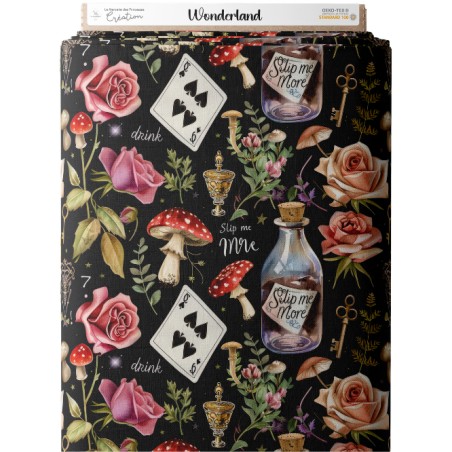 Tissu coton imprimé Wonderland  - Certifié Oeko-Tex®