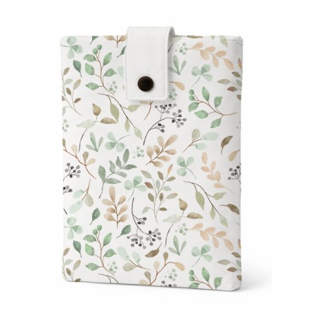 Tissu coton imprimé Feuille Verte Aquarelle - Certifié Oeko-Tex®