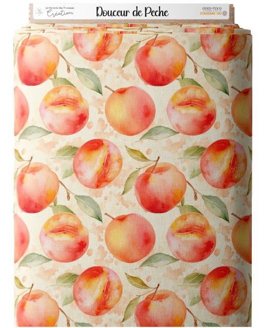 Tissu coton imprimé fruit...