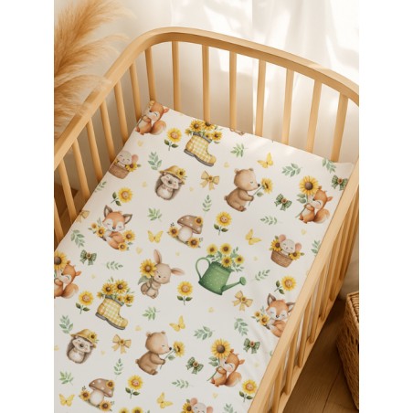 Tissu coton imprimé Soleil Des Bois - Certifié Oeko-Tex®