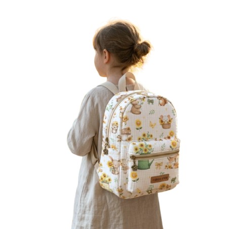 Tissu coton imprimé Soleil Des Bois - Certifié Oeko-Tex®