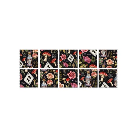 Panneau à coudre pour lingettes lavables – motif Wonderland