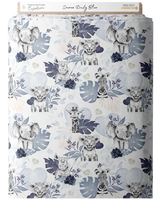 Tissu coton imprimé pour...