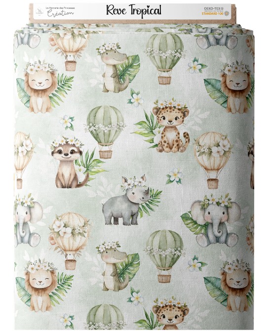 Tissu Rêve Tropical – Motif...