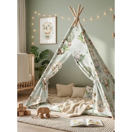 Tissu Rêve Tropical – Motif Animaux De La Jungle Aquarelle – Certifié Oeko-Tex®