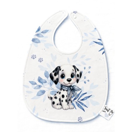 Panneau Bavoir Bébé Dalmatien – pour Bavoir Bébé 3 à 12 mois – Tissu coton Oeko-Tex® a réaliser soi-même