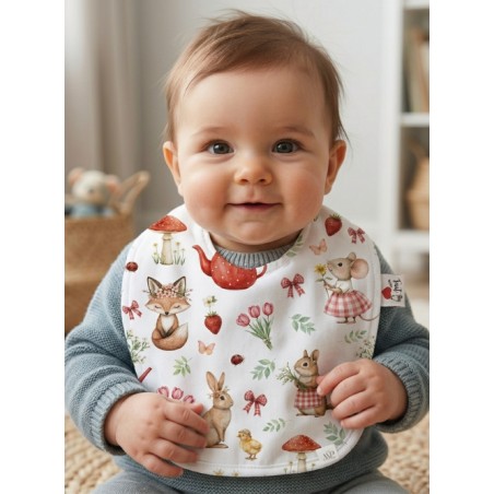 Panneau Bavoir Bébé Spring Fairy – pour Bavoir Bébé 3 à 12 mois – Tissu coton Oeko-Tex® a réaliser soi-même