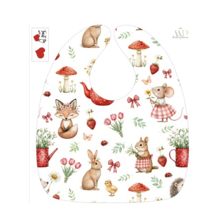 Panneau Bavoir Bébé Spring Fairy – pour Bavoir Bébé 3 à 12 mois – Tissu coton Oeko-Tex® a réaliser soi-même