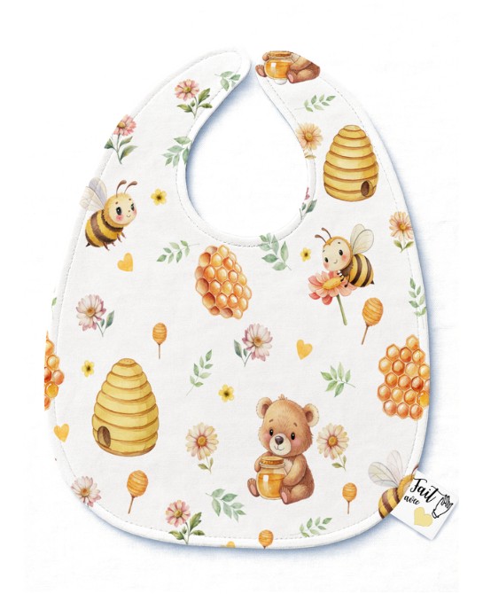 Panneau Bavoir Bébé Miel,...
