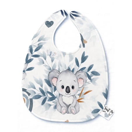 Panneau Bavoir Bébé Koala Bleu – pour Bavoir Bébé 3 à 12 mois – Tissu coton Oeko-Tex® a réaliser soi-même
