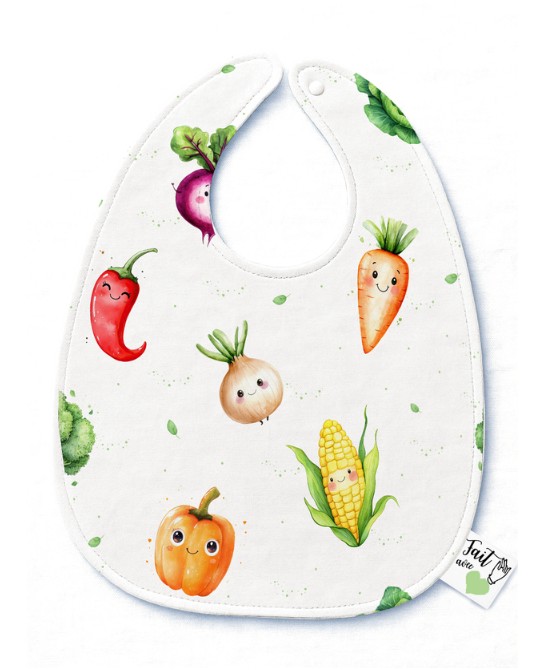Panneau Bavoir Bébé Légumes...