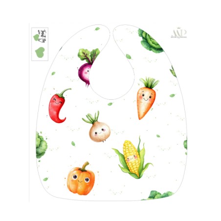 Panneau Bavoir Bébé Légumes – pour Bavoir Bébé 3 à 12 mois – Tissu coton Oeko-Tex® a réaliser soi-même