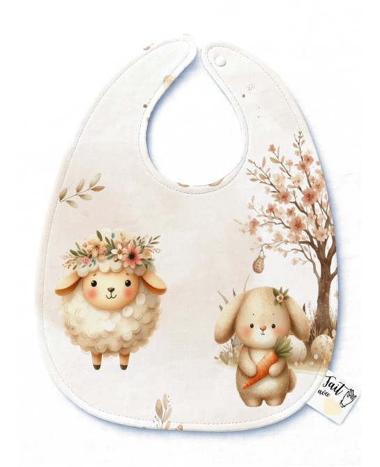 Panneau Bavoir Bébé Lapin...