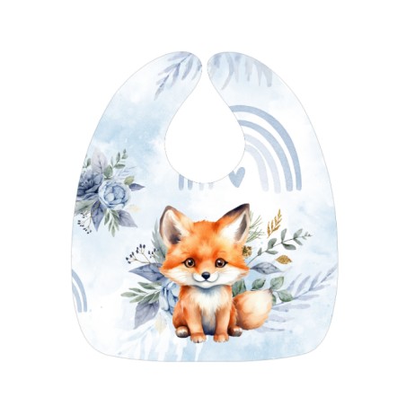 Panneau Bavoir Bébé Forest Blue – pour Bavoir Bébé 3 à 12 mois – Tissu coton Oeko-Tex® a réaliser soi-même