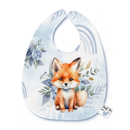Panneau Bavoir Bébé Forest Blue – pour Bavoir Bébé 3 à 12 mois – Tissu coton Oeko-Tex® a réaliser soi-même