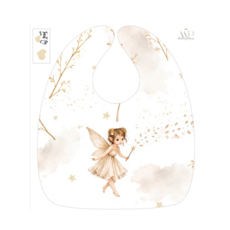 Panneau Bavoir Bébé Poudre De Fée – pour Bavoir Bébé 3 à 12 mois – Tissu coton Oeko-Tex® a réaliser soi-même