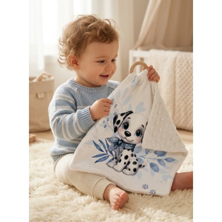 Carré Doudou à Coudre Dalmatien – Panneau Couture Doudou Enfant, Tissu Oeko-Tex