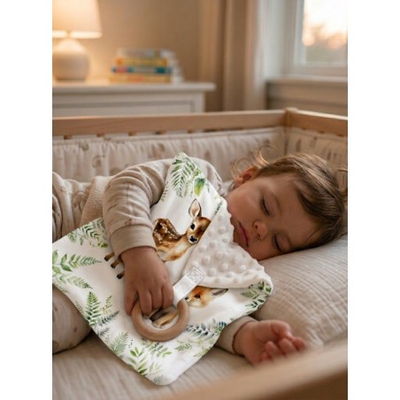 Carré Doudou à Coudre Merveilles De La Forêt – Panneau Couture Doudou Enfant, Tissu Oeko-Tex
