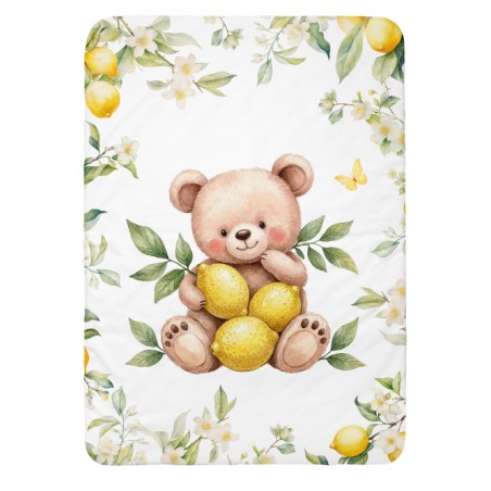Panneau pour couverture à réaliser soi-même Ourson Citronné - Certifié Oeko-Tex®