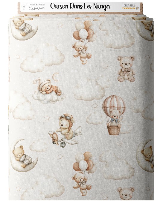 Tissu Ourson Dans Les...