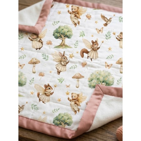 Tissu Forêt Magique – Motif Ours, étoile, lune – Certifié Oeko-Tex®