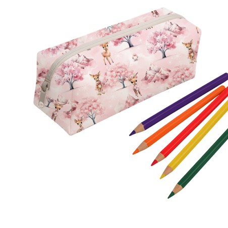 Panneau pour trousse Biche Enchantée rentrée scolaire - coton Oeko-Tex®