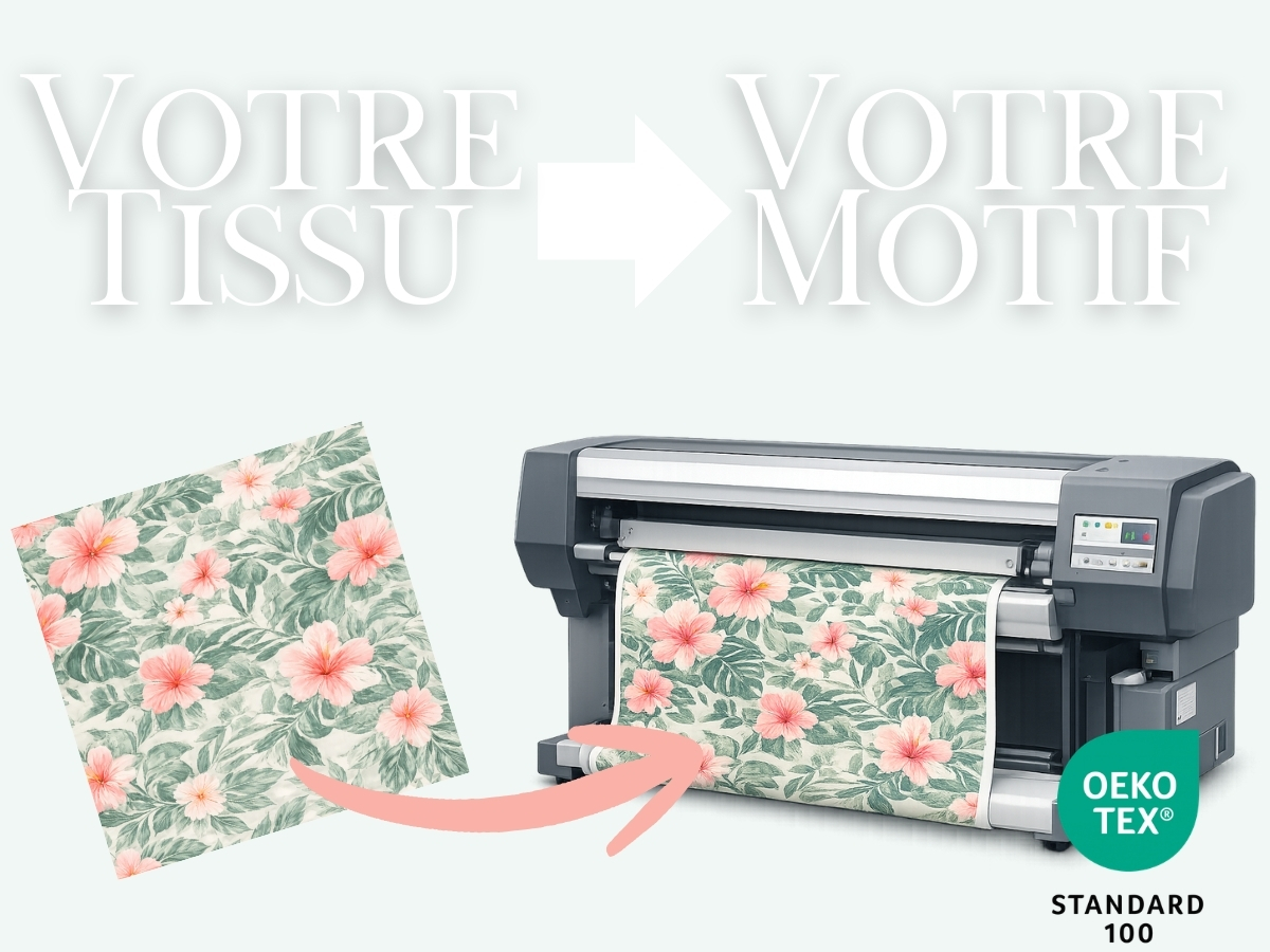 Impression tissu à la demande Mercerie Princesse